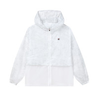 FILA 斐乐 女装宽松百搭舒适外套女简约时尚休闲外套女式连帽梭织上衣