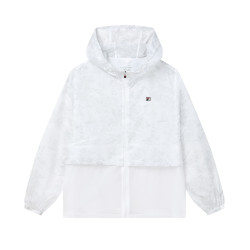 FILA 斐乐 女装宽松百搭舒适外套女简约时尚休闲外套女式连帽梭织上衣