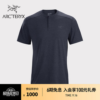 ARC'TERYX 始祖鸟 KADEM HENLEY 男子速干T恤 26925 夜影蓝 S