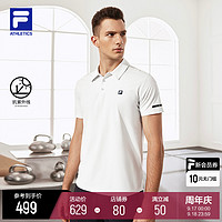 FILA 斐乐 男子短袖POLO衫2022秋新款防晒  COMFI-SHIELD运动上衣男