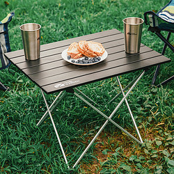 MOBI GARDEN 牧高笛 户外铝合金可折叠便携野餐桌露营简易四方桌