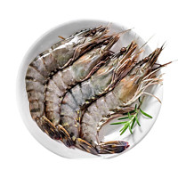 友鱼友虾 活冻黑虎虾 600g 大号20尾