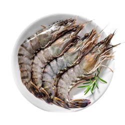友鱼友虾 活冻黑虎虾 600g 大号20尾