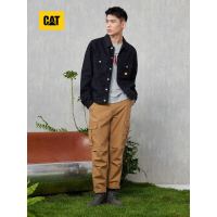 CAT 卡特彼勒 卡特工装鞋马丁靴短靴男鞋 2022秋冬新款舒适出行牛皮面橡胶底中帮靴子男士户外鞋 深灰 39