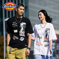 Dickies 帝客 短袖T恤 男2022春夏新款纯棉个性涂鸦上衣