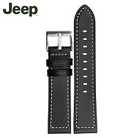 Jeep 吉普 手表表带 吉普22mm 24mm皮质表带 精钢带