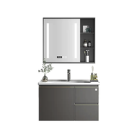  顾家家居 KUKA  G-06263 智能浴室柜组合 暮月灰 80cm 镜柜款