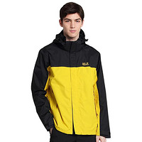 Jack Wolfskin 狼爪 ACTVIE OUTDOOR系列 男子冲锋衣 5118014-6000 黑黄色 M