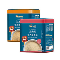 PLUS会员：Rivsea 禾泱泱 宝宝肉酥 100g*2罐（牛肉+猪肉）