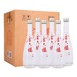 金六福50度纯粮浓香型口粮500ml6瓶白酒