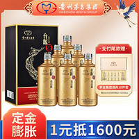 MOUTAI 茅台 集团 飞天仙女图礼盒 智酒 出口版 53度酱香型白酒整箱 500ml