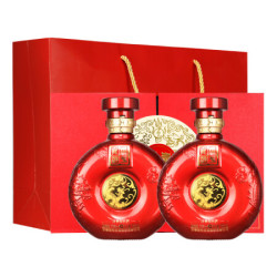 yjgj迎驾贡酒双雄浓香型白酒50度500ml2瓶礼盒装白酒礼盒