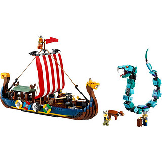 LEGO 乐高 Creator3合1创意百变系列 31132 海盗船与尘世巨蟒