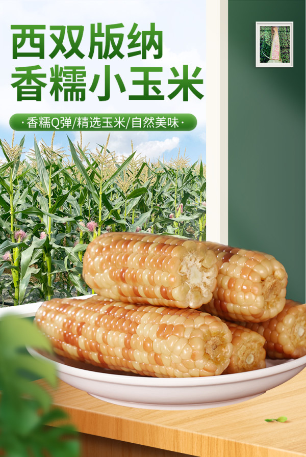 花小糯 花糯玉米棒 1600g 约9-12根