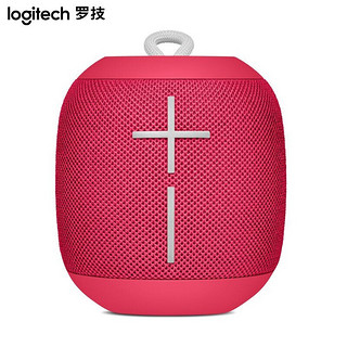 logitech 罗技 UE WONDERBOOM 无线蓝牙音箱 迷你便携防水设计户外运动音箱音响 覆盆子红