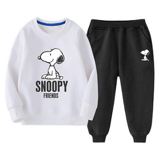 SNOOPY 史努比 ty688 儿童圆领长袖卫衣套装 2件套