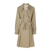 CHIU·SHUI 秋水伊人 女士中长款风衣 621305B117361 卡其 L