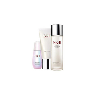 SK-II 护肤套装 (舒透护肤洁面霜120g+护肤精华露230ml+光蕴环采钻白精华露50ml)