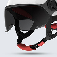 SUNRIMOON 3C认证电动车头盔摩托车 雅紫 透明短镜