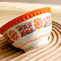 佳佰 陶瓷碗  混色 5英寸4个装