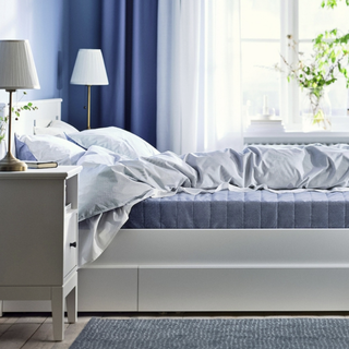IKEA 宜家 VADSO 瓦得索 弹簧床垫 浅蓝色 150*200*17cm