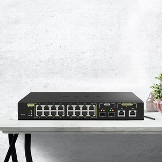 QNAP 威联通 QSW-M2116P-2T2S 16口千兆交换机