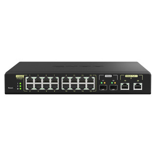 QNAP 威联通 QSW-M2116P-2T2S 16口千兆交换机