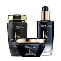 KÉRASTASE 卡诗 黑钻钥源洗护套装 (护发香氛油100ml+发膜200ml+洗发水250ml)