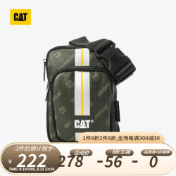 CAT 卡特彼勒 卡特 新款双肩包 运动户外潮流格纹旅行背包 CJ3TB625512 绿色 F