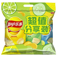 Lay's 乐事 原切马铃薯片分享装 3口味 168g（原味+黄瓜味+青柠味）