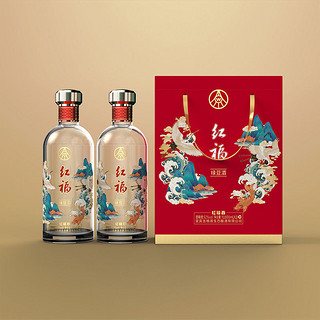 红福 红福春 52%vol 浓香型白酒 500ml*2瓶 双支装