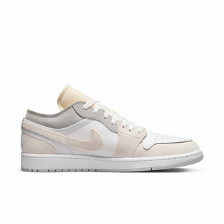 AIR JORDAN 正代系列 Air Jordan 1 LoW SE Craft 男子篮球鞋 DN1635-100 白灰 40