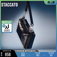 STACCATO 思加图 2022秋季新款亮片宴会包小方包单肩包手拎包女包X2750CX2