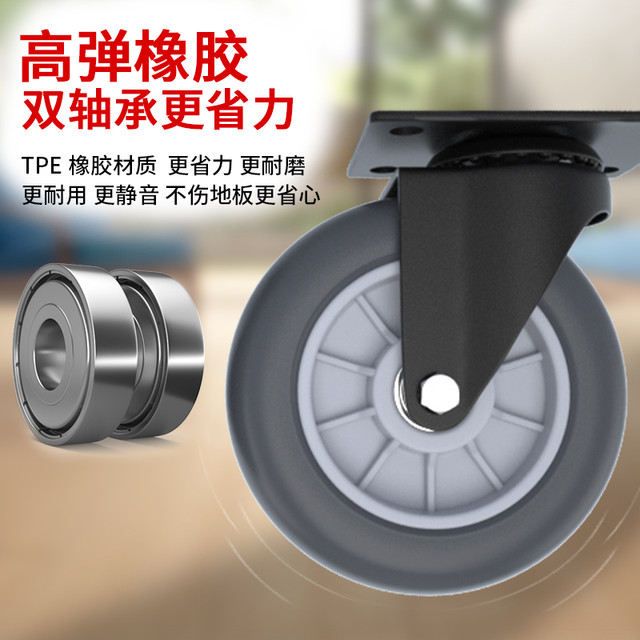 雅冠 YG 雅冠（收纳整理） YG-1000 手推车 平板车 65×41 升级轴承钢脚轮 载重200斤 静音折叠便携