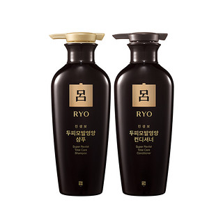 Ryo 吕 洗护套装黑吕中干性莹韧防脱洗发水400ml+护发素400ml