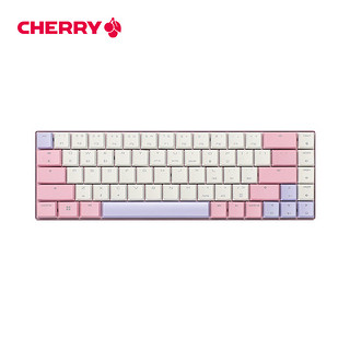 CHERRY 樱桃 MX-LP 6.1 三模机械键盘 RGB彩光 粉色矮红轴