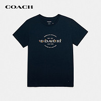 COACH 蔻驰 奢侈品女士COACHT恤海军蓝色棉质F33867BNV-XS