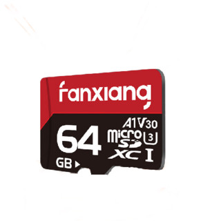 有券的上、PLUS会员：FANXIANG 梵想 K1 高速专业版 micro-SD存储卡 64GB（UHS-I、V30、U3、A2）