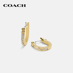 COACH 蔻驰 女士密镶经典标志耳钉 54497GLD