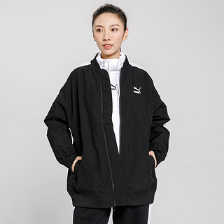 PUMA 彪马 女款保暖拼接休闲拉链棉服外套CLASSICS