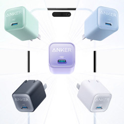 Anker 安克 安芯充Pro 手机充电器 Type-C 30W 绿色