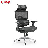 PLUS会员：Ergojust 爱高佳 R9 人体工学椅 尼龙椅背支架+铝合金五星脚