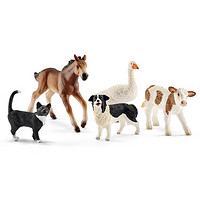 PLUS会员：Schleich 思乐 仿真动物模型 玩具农场动物5件套