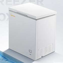 Midea 美的 100升 低霜家用囤货小冷柜 冷藏冷冻转换冰柜 一级能效母婴母乳小冰箱