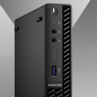 DELL 戴尔 OptiPlex3090MFF 十代酷睿版 台式机 黑色（酷睿i3-10105T、核芯显卡、16GB、512GB SSD）