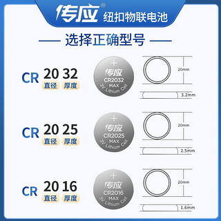 NANFU 南孚 传应 CR2032纽扣电池1粒 全新升级物联电池 3V锂电池 适用大众奥迪现代等汽车钥匙对讲机/遥控器等