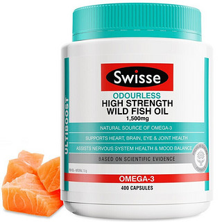 Swisse 斯维诗 Ultiboost 无腥味高浓度野生鱼油胶囊 400粒*3瓶