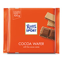 Ritter SPORT 瑞特斯波德 缤纷排块 可可华夫味 100g