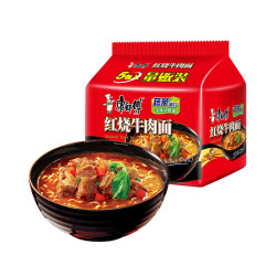 康师傅 经典袋红烧牛肉面 103g*5袋