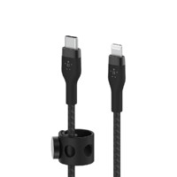 belkin 贝尔金 CAA011bt2MWH Type-C转Linhtning 数据线 铝合金+编织线 2m 稳重黑